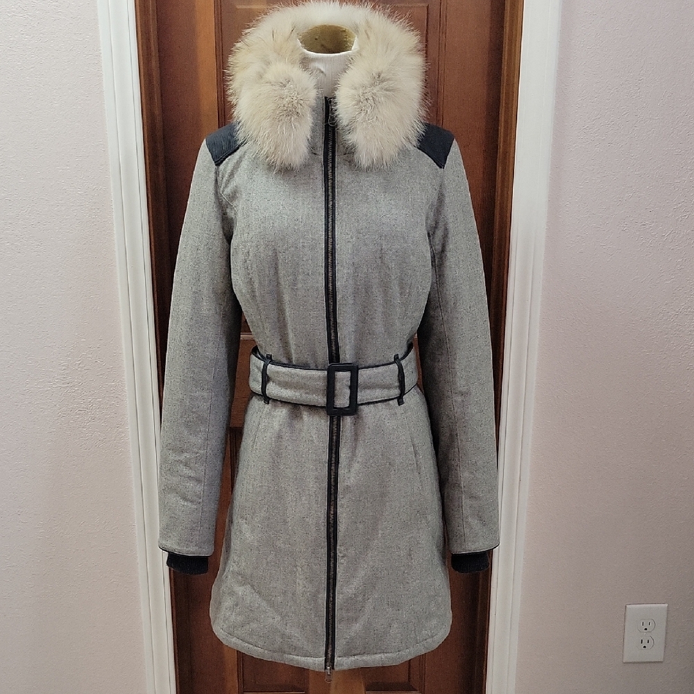Canada Goose Branta Collection Wool Parka - Loro Piana Fabric And Real Fur